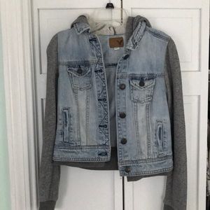 American Eagle Denim Vest/Sweatshirt